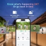 Нова 2K WiFi Външна Камера, Нощно Виждане, Детекция, Alexa, охрана дом, снимка 3