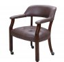 Висококачествен винтидж стол тип кресло SY-1533-DK, снимка 5