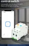 Смарт автоматичен прекъсвач 1P 63A с WiFi, снимка 3