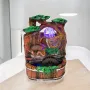 5548 Декоративен воден фонтан с водно колело водопад на ток с Led светлини, 20x16cm, снимка 1
