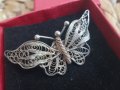 Сребърна брошка Пеперуда от филигран, снимка 6