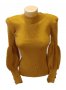 Ефектна блуза от финно плетиво с бухнал ръкав , различни цветове, снимка 1
