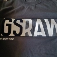 Нова мъжка тениска GS RAW DENIM LOGO T-shirt, снимка 6 - Тениски - 35610469