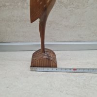 Дървена птица - дърворезба, снимка 5 - Статуетки - 38916233