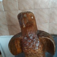 стара дървена статуетка-орел, снимка 3 - Други ценни предмети - 37409824
