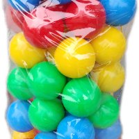 Детски Комплект пластмасови топки за игра в детски център или басейн, снимка 1 - Играчки за стая - 32236089