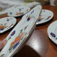 Стар български порцелан чинии , снимка 4 - Антикварни и старинни предмети - 43689352