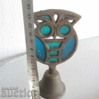 стара настолна камбана сова, снимка 4 - Антикварни и старинни предмети - 28884606