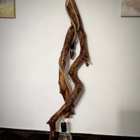 Висящ дървен полилей , снимка 6 - Лампи за таван - 43844802