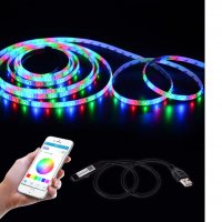 5V USB LED RGB Wifi контролер Bluebooth Power, снимка 1 - Лед осветление - 28494913