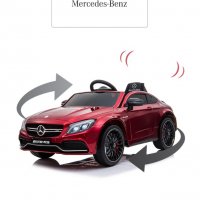 Акумулаторна кола Mercedes Benz C63 AMG, 12V, с меки гуми,, снимка 10 - Детски велосипеди, триколки и коли - 33329609