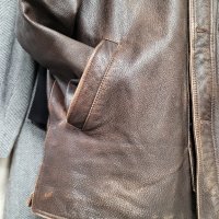 кожено мъжко яке,тъмнокафяво ARMA(  1000€ в интернет сайтове), снимка 14 - Якета - 43836121