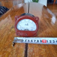 Стара измервателна система,измервателен уред,амперметър #6, снимка 6 - Антикварни и старинни предмети - 40426351