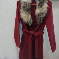 Дамско палто с косъм , снимка 2 - Палта, манта - 43974650