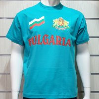 Нова мъжка тениска с трансферен печат България, знаме и герб, снимка 1 - Тениски - 34585868