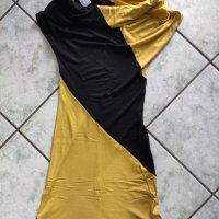 Pause Jeans рокля жълто и черно, снимка 4 - Рокли - 28121345