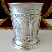 WMF чаша от калай за краля на валса Й.Щраус. , снимка 3 - Антикварни и старинни предмети - 44110363