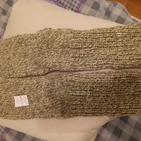 Ръчно плетени мъжки чорапи от вълна, размер 44, снимка 2 - Мъжки чорапи - 43314948