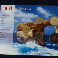 Малта - Комплектен сет от 5 монети, снимка 1 - Нумизматика и бонистика - 37783021