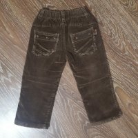 Кафеви джинси с подплата 98см-10лв+подарък, снимка 2 - Детски панталони и дънки - 39256893