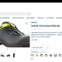 WENAAS VOLTMASTER SB BOA Work Leather Safety Shoes EUR 43 работни естествена кожа с бомбе WS1-15, снимка 2 - Други - 43955442