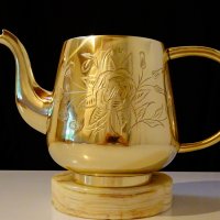 Чайник,кана Британска Индия,никелово сребро,маркировка. , снимка 1 - Антикварни и старинни предмети - 26433685