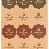 лист 12 лепенки handmade For You с корона за подарък сувенир ръчна изработка самоалепващи, снимка 1 - Други - 33099453