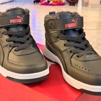 НОВО Puma Rebound Joy Fur PS номер 35 Стелка 21,5 см детски маратонки зимни, снимка 3 - Детски маратонки - 43561692