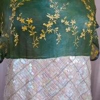 Дамска копринена блуза , снимка 4 - Корсети, бюстиета, топове - 43321733