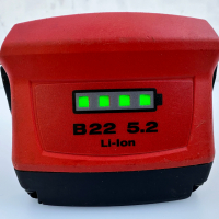 Hilti B22/5.2 Li-ion - Акумулаторна батерия 22V 5.2Ah с индикатор, снимка 3 - Други инструменти - 44900822