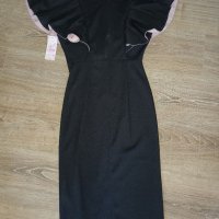 Нова черна рокля с етикет размер S, снимка 4 - Рокли - 37355795