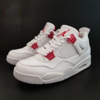 Nike Air Jordan retro 4 Metalic Red Нови оригинални обувки 42 Маратонки Кецове размер номер 42 Найк, снимка 1 - Кецове - 37921576