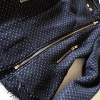 OUI Jacket Suit Made in Italy Дамско Яке Сако в Байкър Стил Размер S Ново, снимка 6 - Якета - 29042618