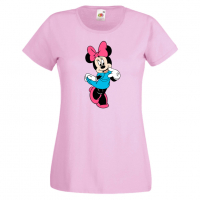 Дамска тениска Minnie Mouse 9 Подарък,Изненада,Рожден ден,, снимка 5 - Тениски - 36530839