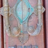 Старинни бронзови австрийски дръжки за врати, снимка 1 - Антикварни и старинни предмети - 43102168