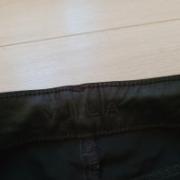Черен панталон промазка VILA , снимка 3 - Панталони - 43572441