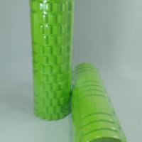 Големи класически фоумролер 45x14 ИСКРЯЩО ЗЕЛЕНО Foam roller, снимка 4 - Йога - 40765093