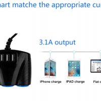 Тройник разклонител адаптер за запалка на автомобил 12V-24V USB зарядно за телефон в кола навигация , снимка 18 - Аксесоари и консумативи - 35166371