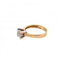 Златен дамски пръстен 2,90гр. размер:56 14кр. проба:585 модел:13197-5, снимка 2 - Пръстени - 38915758