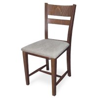 Стол Томи венге /с тапицирана седалка, снимка 2 - Столове - 43183005