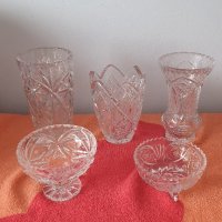 Кристални вази купички, снимка 1 - Сервизи - 41632649