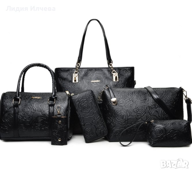 Комплект от 6 броя луксозни дамски чанти , снимка 1
