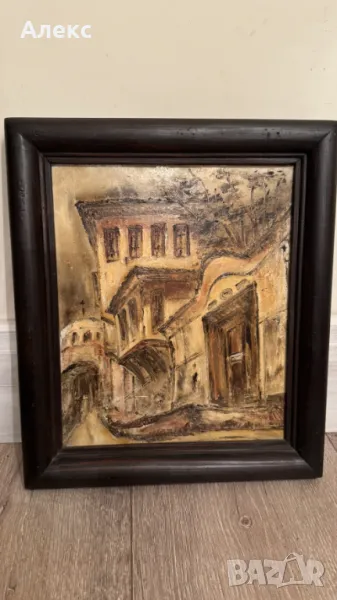 Стара Българска картина, масло., снимка 1