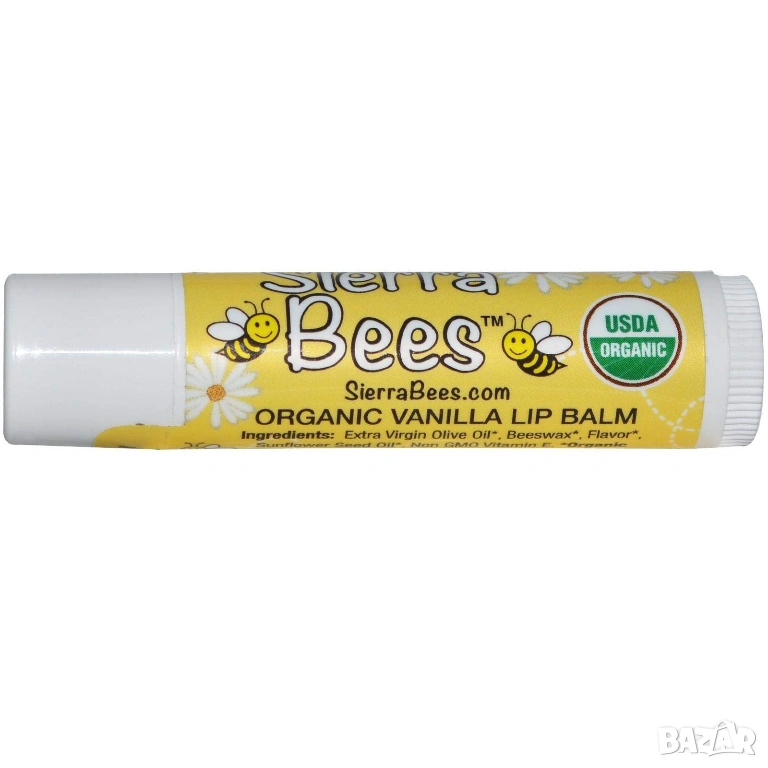 Sierra Bees Organic-Балсам за устни с аромат на крем брюле, снимка 1