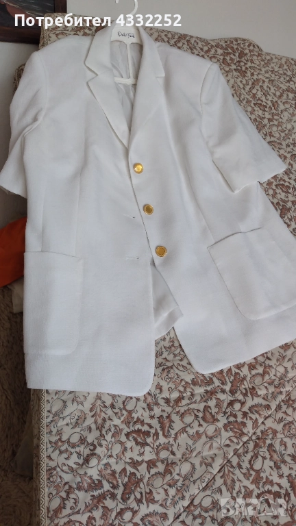 бяло лятно сако , снимка 1