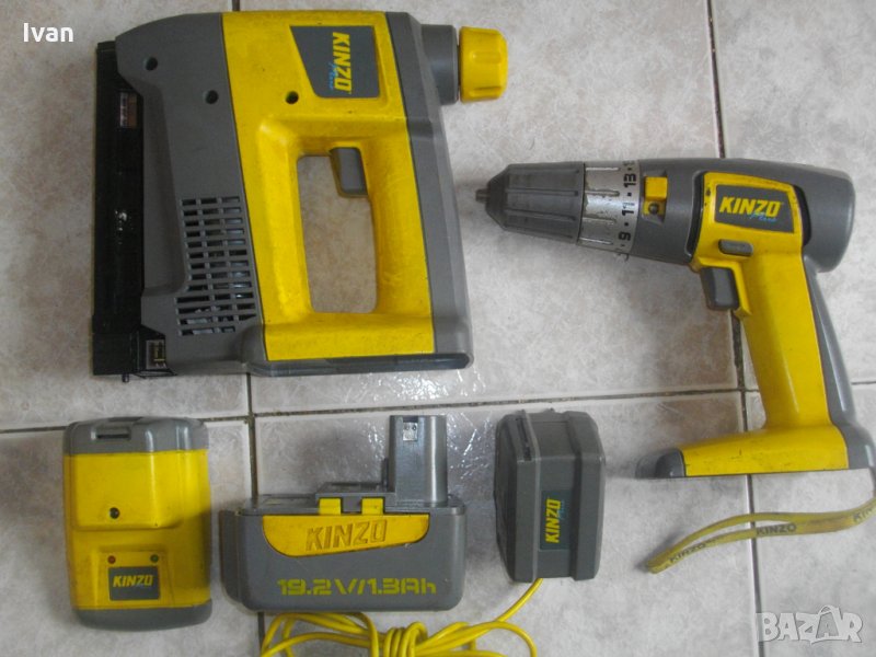 Kinzo-19,2 Волта-Такер 8-30 мм-Виннтоверт-Акумулаторни-Холандски-Професионални-Комплект, снимка 1
