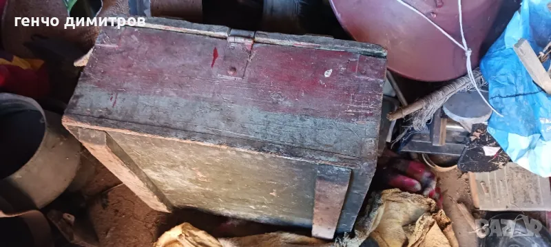 стар военен сандък от боеприпаси, снимка 1