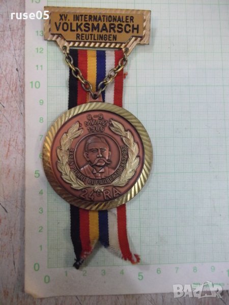 Медальон "BARON PIERRE DE COUBERTIN 1863 - 1937", снимка 1