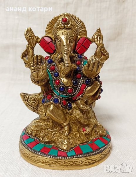 Ганеша статуя с естествен корал, снимка 1