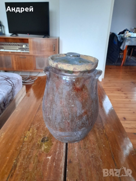 Старо керамично гърне,делва #11, снимка 1